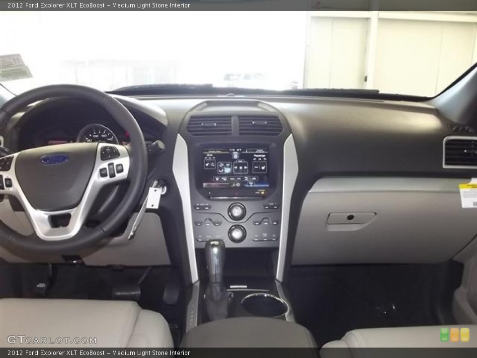 Medium Light Stone Interior Dashboard for the 2012 Ford Explorer XLT EcoBoost #57794743