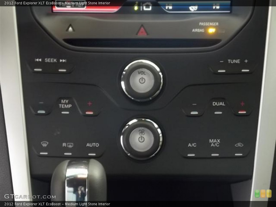 Medium Light Stone Interior Controls for the 2012 Ford Explorer XLT EcoBoost #57794759