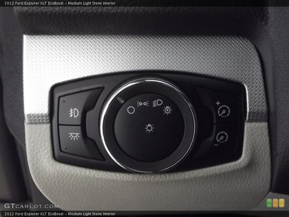 Medium Light Stone Interior Controls for the 2012 Ford Explorer XLT EcoBoost #57794798
