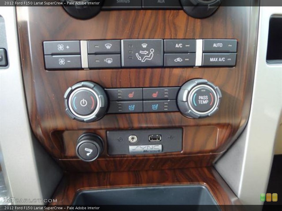 Pale Adobe Interior Controls for the 2012 Ford F150 Lariat SuperCrew #57794976