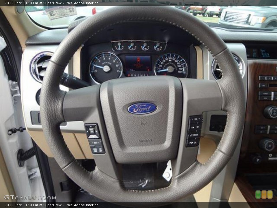Pale Adobe Interior Steering Wheel for the 2012 Ford F150 Lariat SuperCrew #57794985