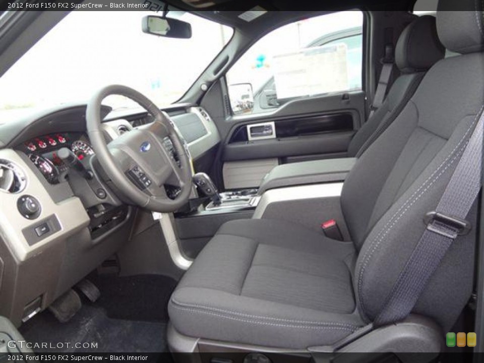 Black Interior Photo for the 2012 Ford F150 FX2 SuperCrew #57795386