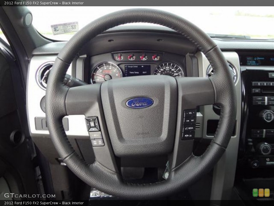 Black Interior Steering Wheel for the 2012 Ford F150 FX2 SuperCrew #57795437