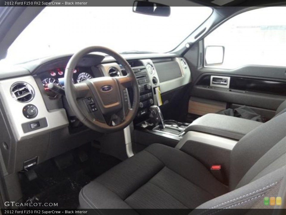 Black Interior Prime Interior for the 2012 Ford F150 FX2 SuperCrew #57795629