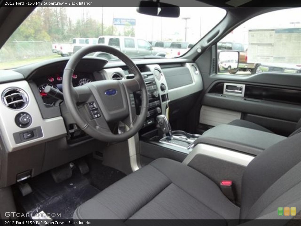 Black Interior Prime Interior for the 2012 Ford F150 FX2 SuperCrew #57796019
