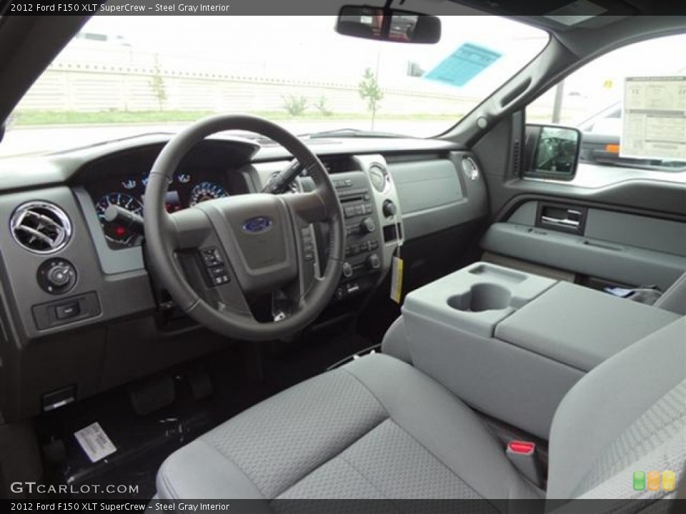 Steel Gray Interior Prime Interior for the 2012 Ford F150 XLT SuperCrew #57796256