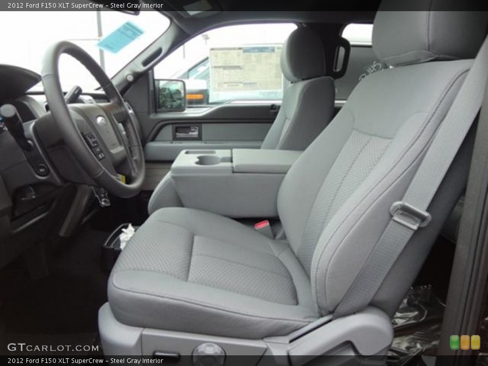 Steel Gray Interior Photo for the 2012 Ford F150 XLT SuperCrew #57796266