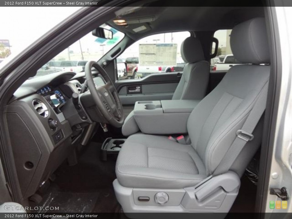 Steel Gray Interior Photo for the 2012 Ford F150 XLT SuperCrew #57796469