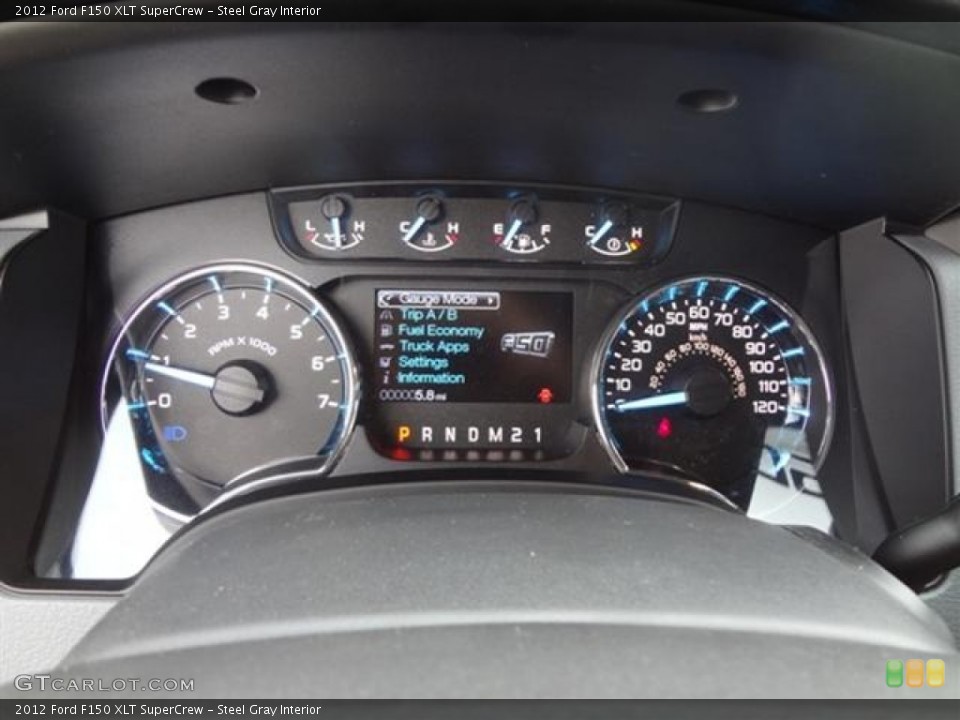 Steel Gray Interior Gauges for the 2012 Ford F150 XLT SuperCrew #57796503