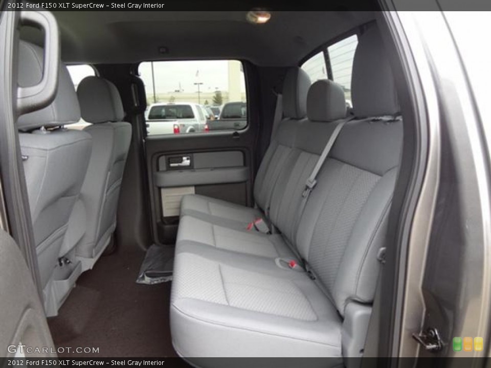 Steel Gray Interior Photo for the 2012 Ford F150 XLT SuperCrew #57796663