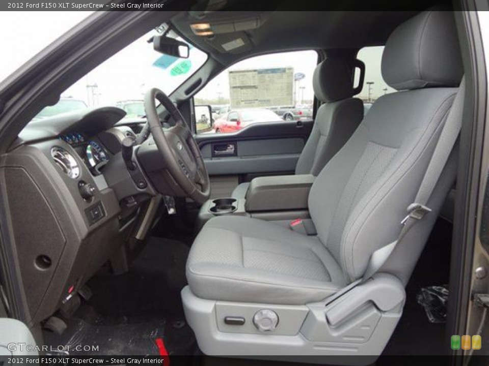 Steel Gray Interior Photo for the 2012 Ford F150 XLT SuperCrew #57797489