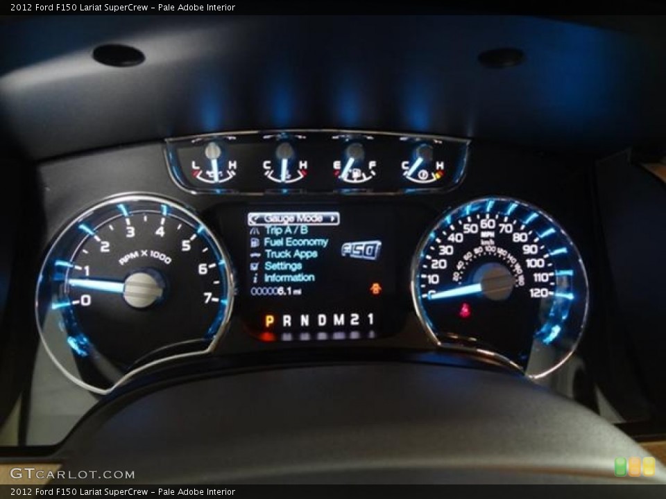 Pale Adobe Interior Gauges for the 2012 Ford F150 Lariat SuperCrew #57798173