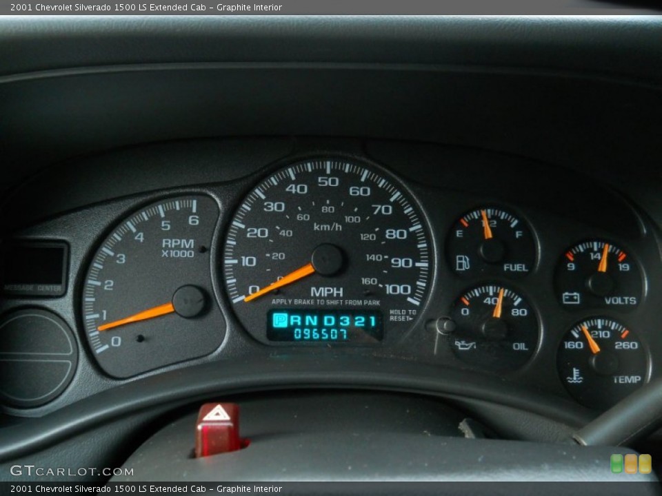 Graphite Interior Gauges for the 2001 Chevrolet Silverado 1500 LS Extended Cab #57799954