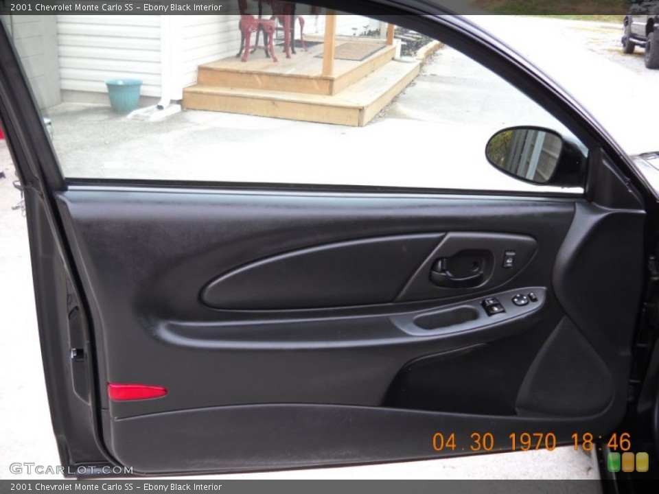 Ebony Black Interior Door Panel for the 2001 Chevrolet Monte Carlo SS #57801566