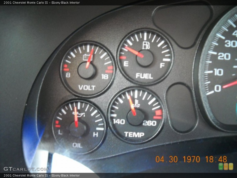 Ebony Black Interior Gauges for the 2001 Chevrolet Monte Carlo SS #57801629