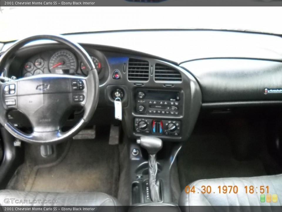Ebony Black Interior Dashboard for the 2001 Chevrolet Monte Carlo SS #57801705