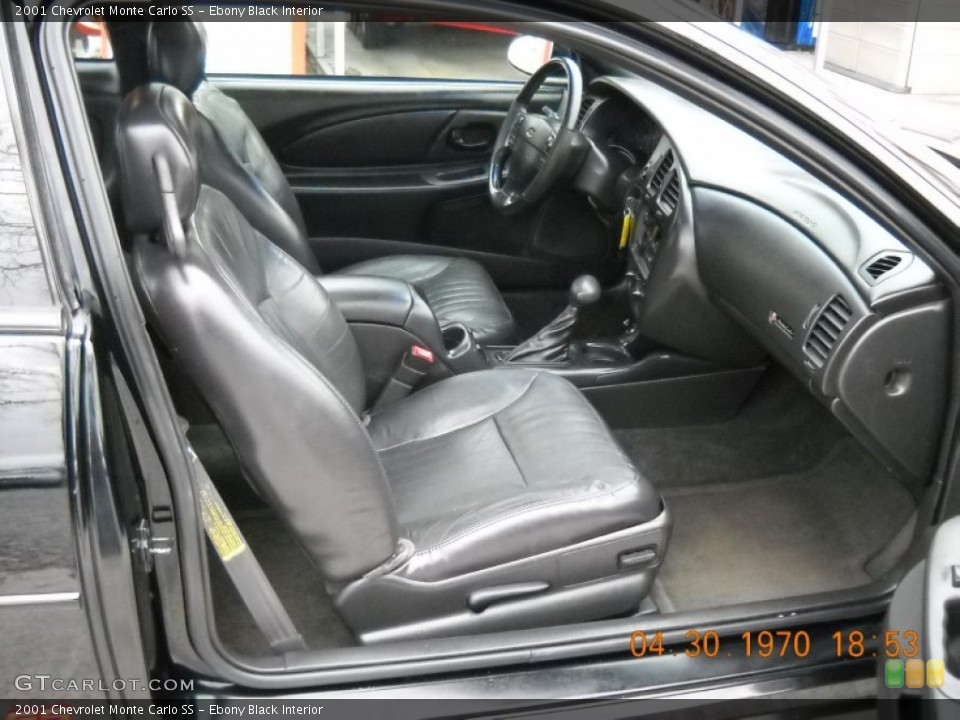 Ebony Black Interior Photo for the 2001 Chevrolet Monte Carlo SS #57801749