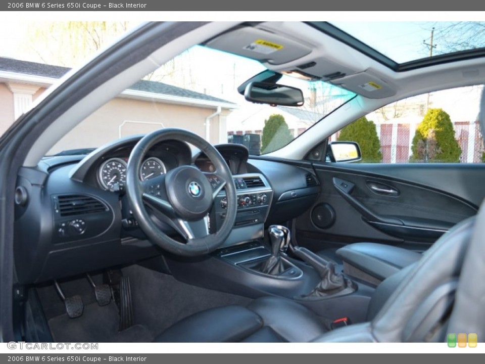 Black Interior Photo for the 2006 BMW 6 Series 650i Coupe #57803054