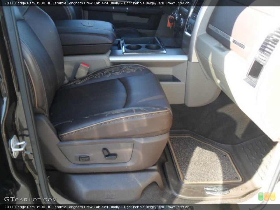 Light Pebble Beige/Bark Brown Interior Photo for the 2011 Dodge Ram 3500 HD Laramie Longhorn Crew Cab 4x4 Dually #57803504