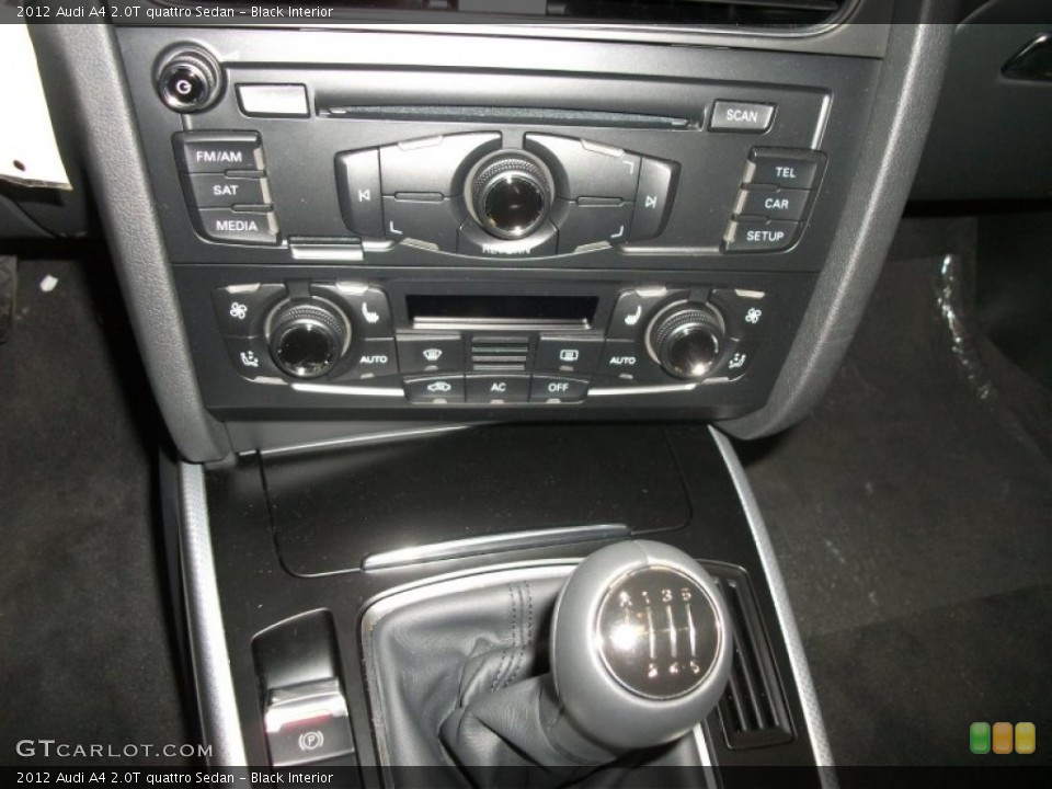 Black Interior Controls for the 2012 Audi A4 2.0T quattro Sedan #57804611