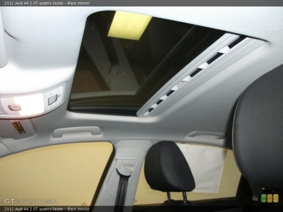 Black Interior Sunroof for the 2012 Audi A4 2.0T quattro Sedan #57804660