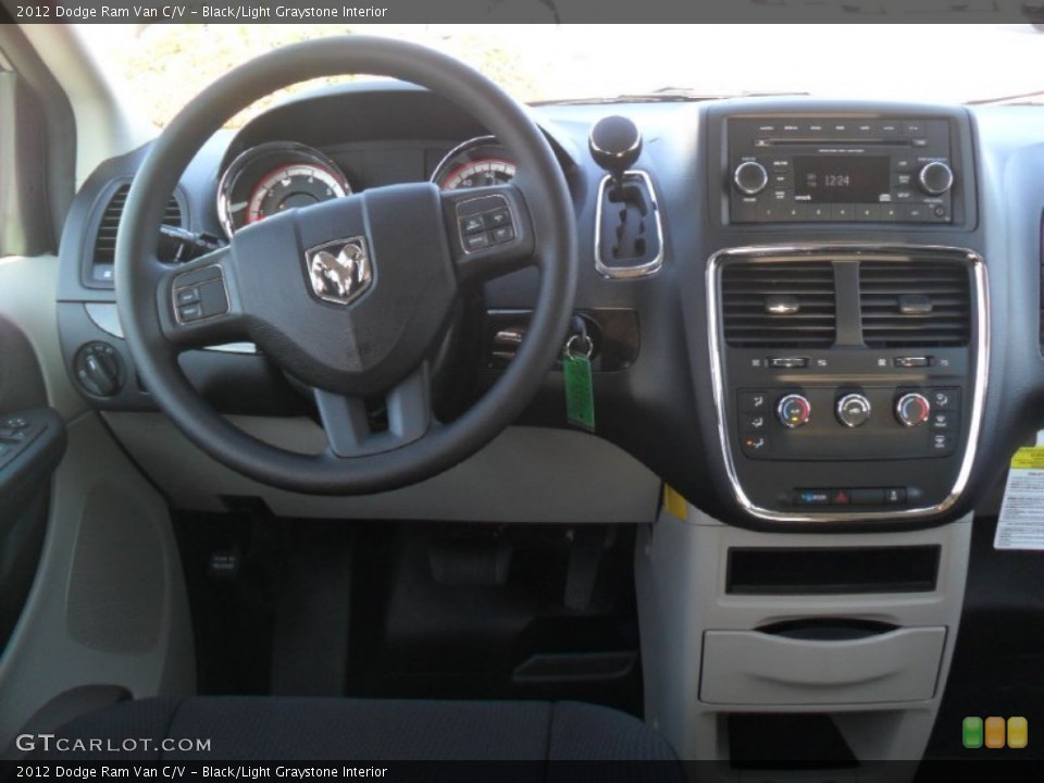 Black/Light Graystone Interior Dashboard for the 2012 Dodge Ram Van C/V #57804800