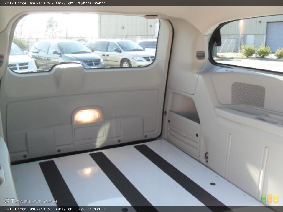 Black/Light Graystone Interior Photo for the 2012 Dodge Ram Van C/V #57804836
