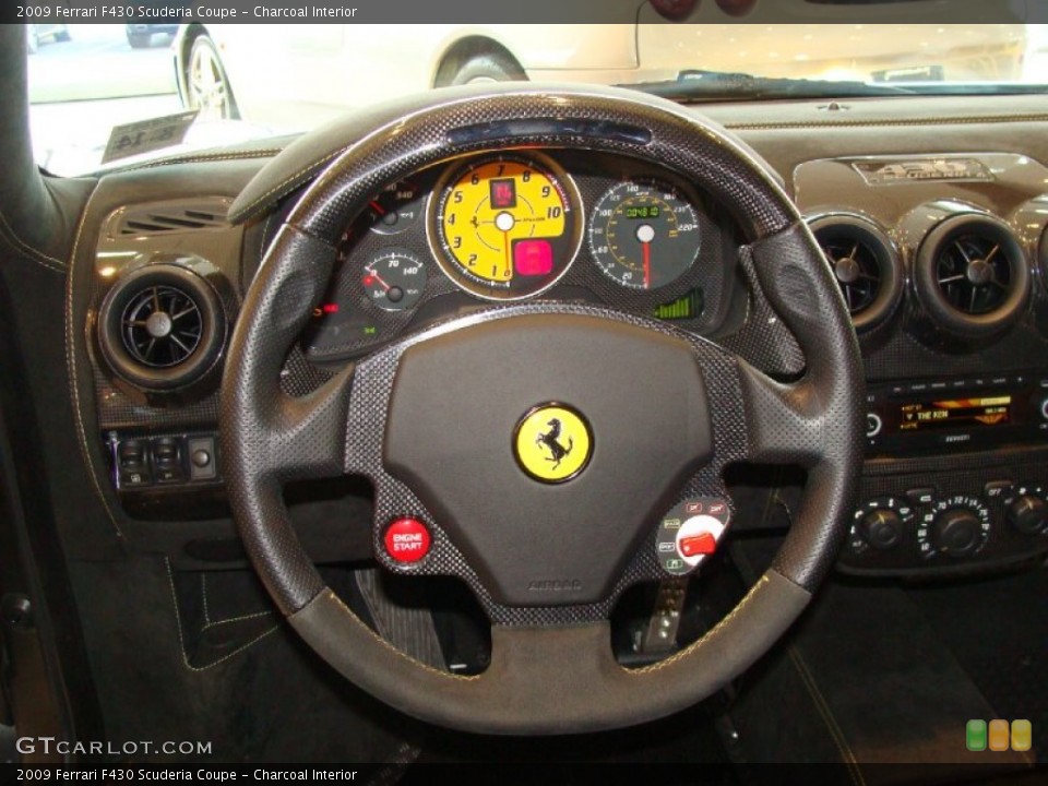 Charcoal Interior Steering Wheel for the 2009 Ferrari F430 Scuderia Coupe #57806261