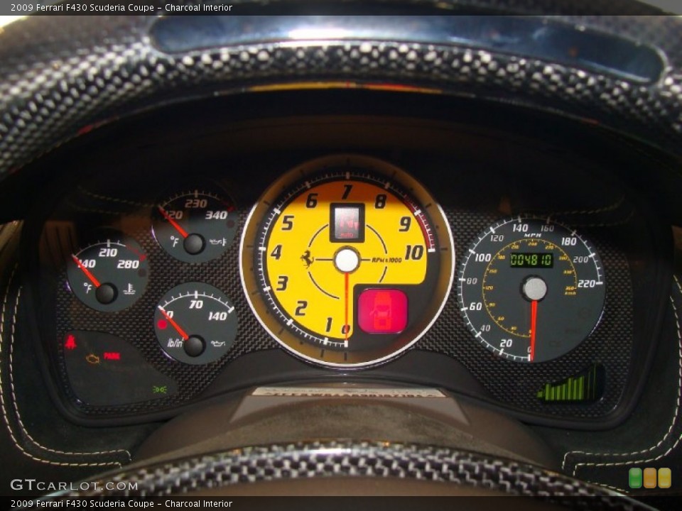 Charcoal Interior Gauges for the 2009 Ferrari F430 Scuderia Coupe #57806281