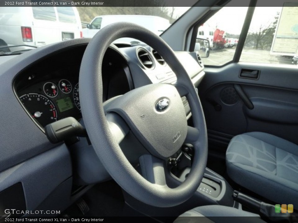 Dark Grey Interior Steering Wheel for the 2012 Ford Transit Connect XL Van #57807464
