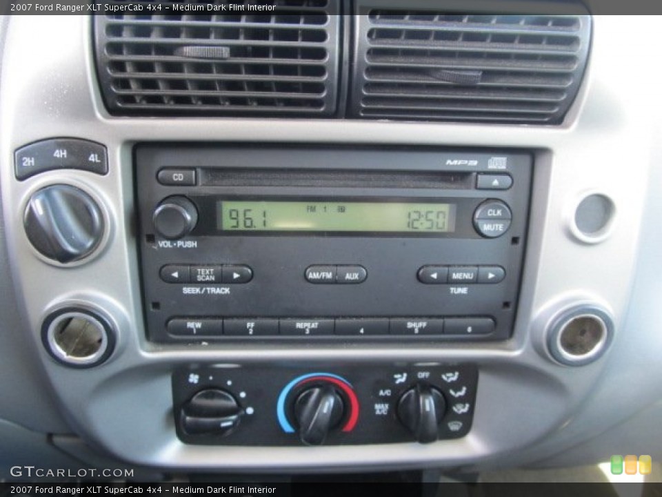 Medium Dark Flint Interior Audio System for the 2007 Ford Ranger XLT SuperCab 4x4 #57811249