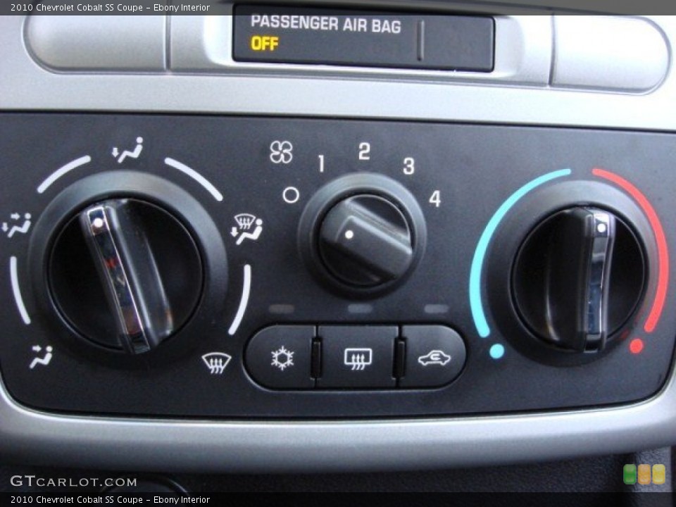 Ebony Interior Controls for the 2010 Chevrolet Cobalt SS Coupe #57811424