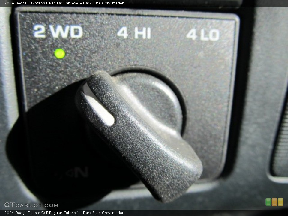 Dark Slate Gray Interior Controls for the 2004 Dodge Dakota SXT Regular Cab 4x4 #57811427