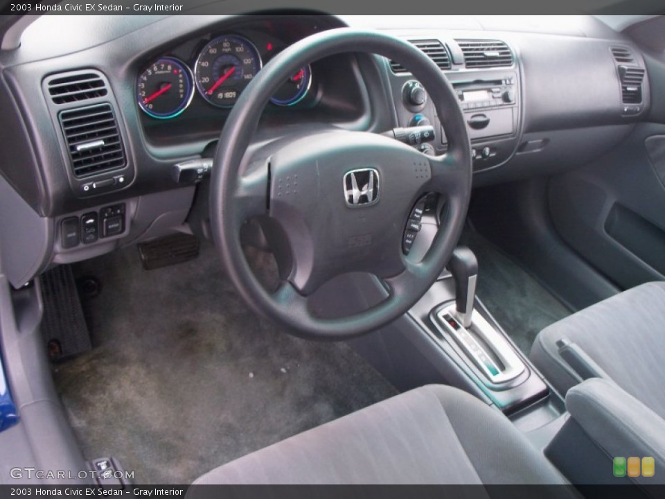Gray Interior Photo for the 2003 Honda Civic EX Sedan #57812702