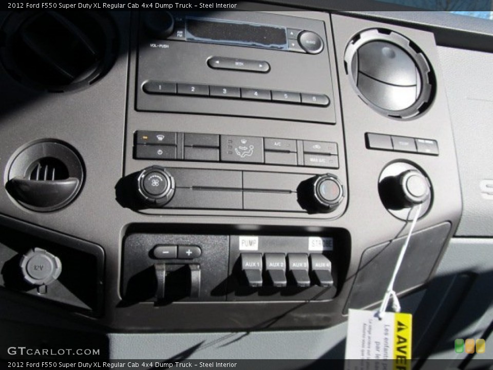 Steel Interior Controls for the 2012 Ford F550 Super Duty XL Regular Cab 4x4 Dump Truck #57812789