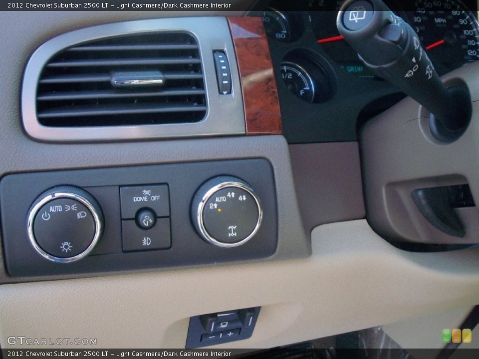 Light Cashmere/Dark Cashmere Interior Controls for the 2012 Chevrolet Suburban 2500 LT #57813230
