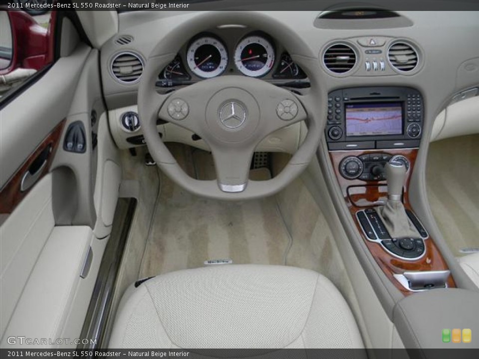 Natural Beige Interior Dashboard for the 2011 Mercedes-Benz SL 550 Roadster #57813677