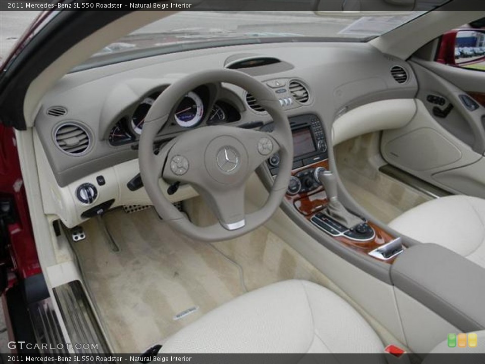 Natural Beige Interior Prime Interior for the 2011 Mercedes-Benz SL 550 Roadster #57813694