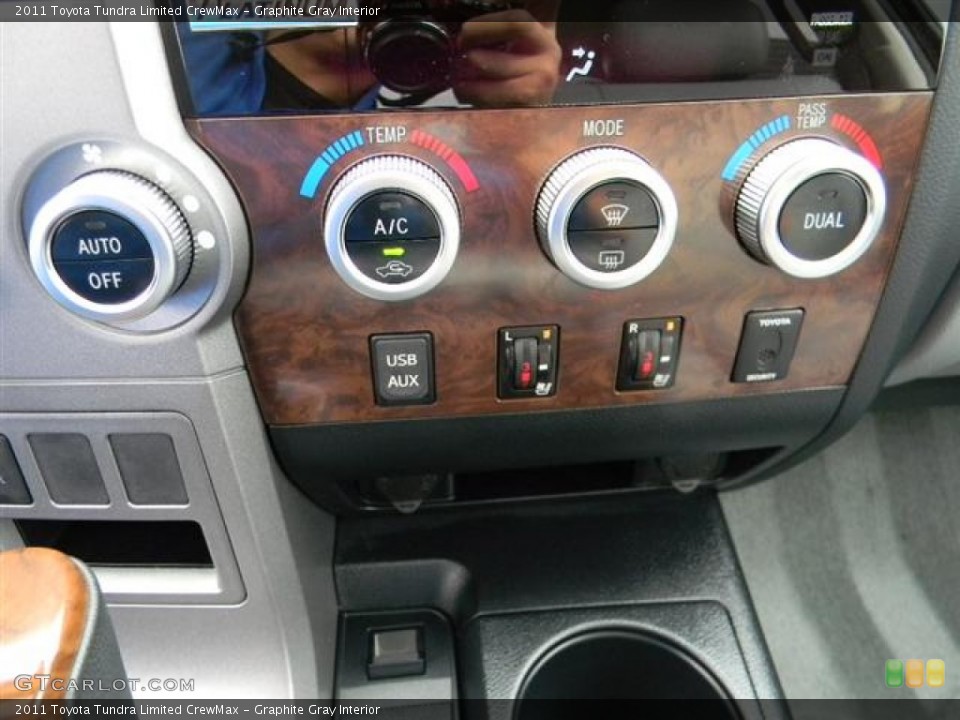 Graphite Gray Interior Controls for the 2011 Toyota Tundra Limited CrewMax #57817813