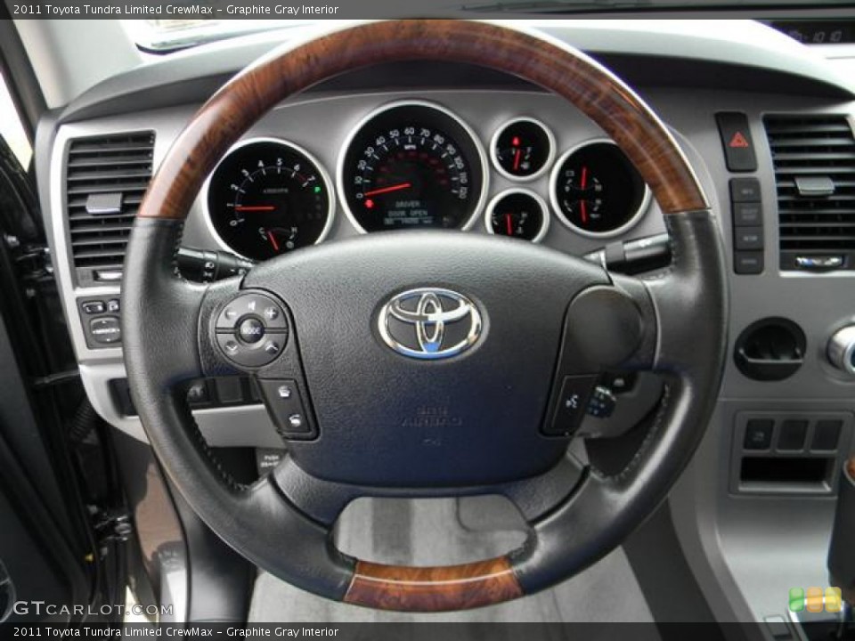 Graphite Gray Interior Steering Wheel for the 2011 Toyota Tundra Limited CrewMax #57817855