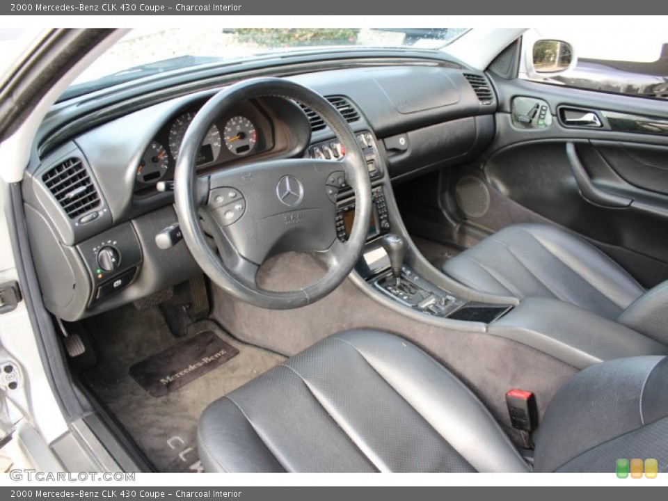 Charcoal 2000 Mercedes-Benz CLK Interiors