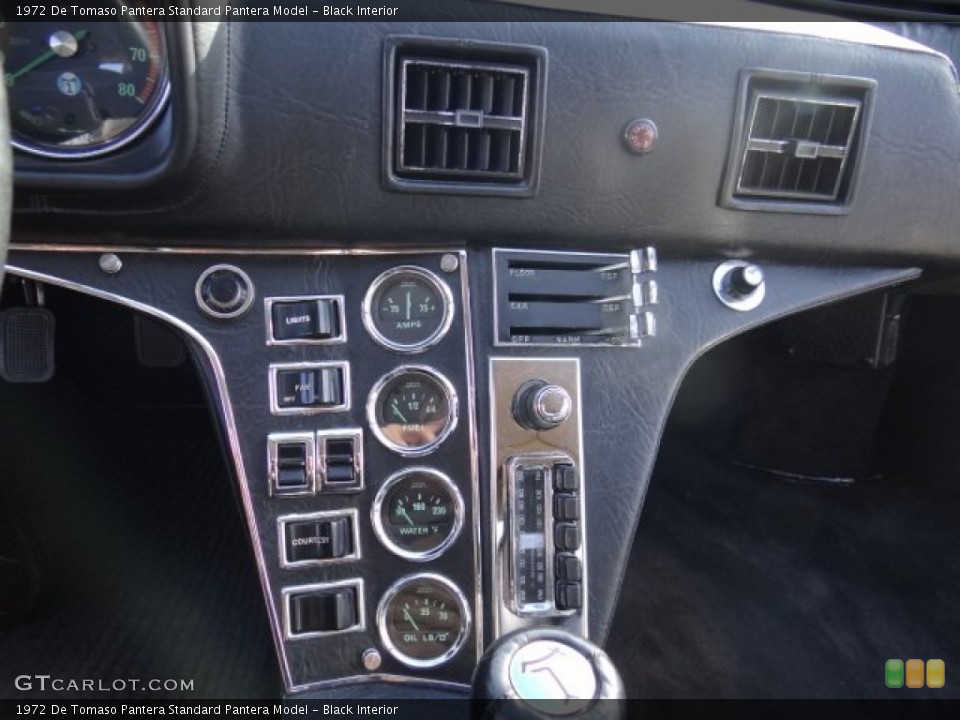 Black Interior Controls for the 1972 De Tomaso Pantera  #57826385