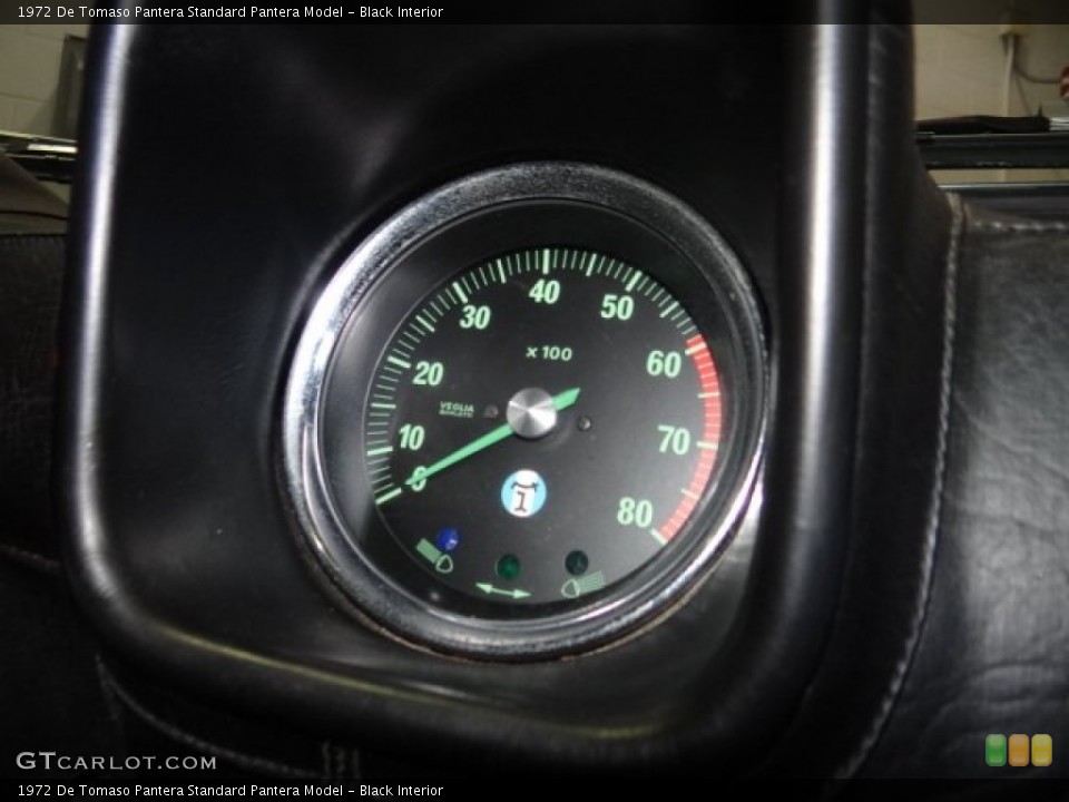 Black Interior Gauges for the 1972 De Tomaso Pantera  #57826580