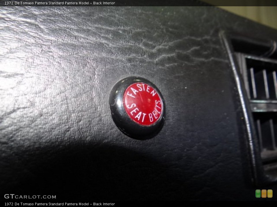 Black Interior Controls for the 1972 De Tomaso Pantera  #57826601