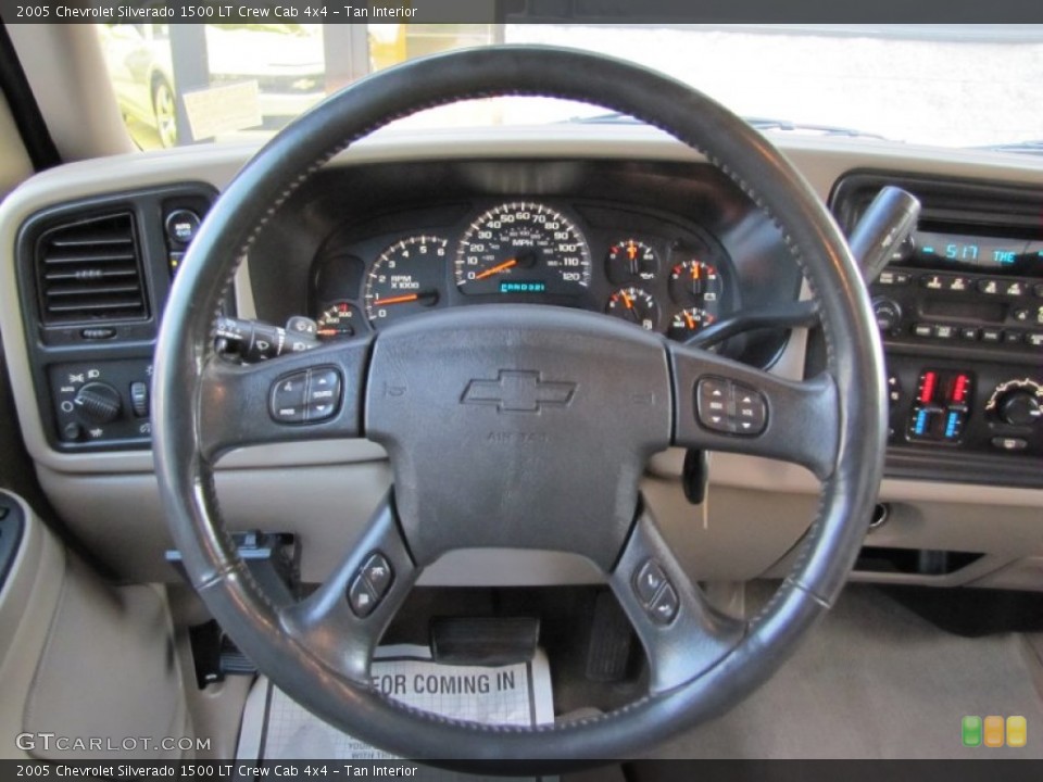 Tan Interior Steering Wheel for the 2005 Chevrolet Silverado 1500 LT Crew Cab 4x4 #57829115