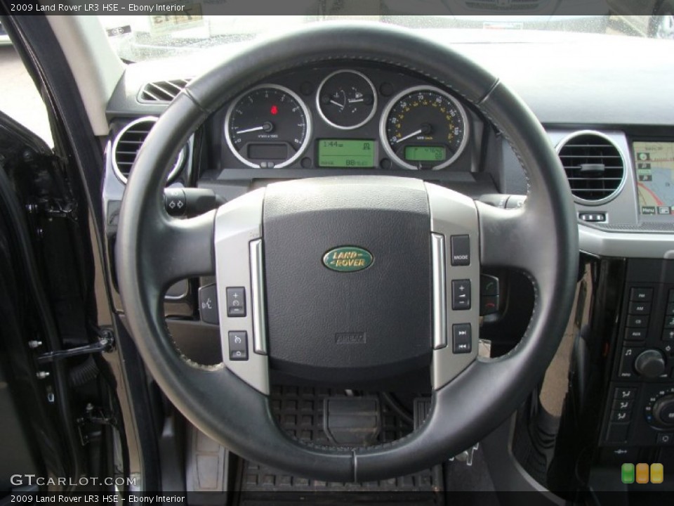 Ebony Interior Steering Wheel for the 2009 Land Rover LR3 HSE #57829546