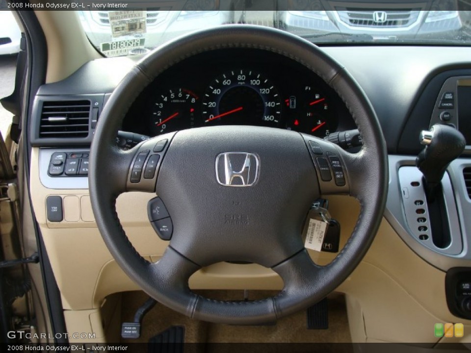 Ivory Interior Steering Wheel for the 2008 Honda Odyssey EX-L #57830705