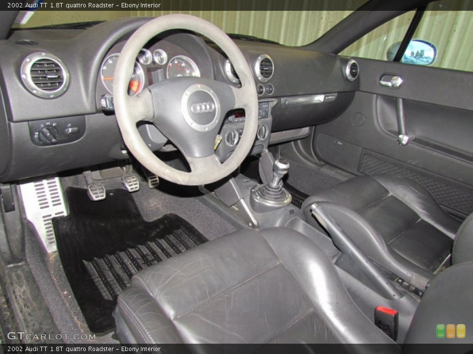 Ebony Interior Prime Interior for the 2002 Audi TT 1.8T quattro Roadster #57836019