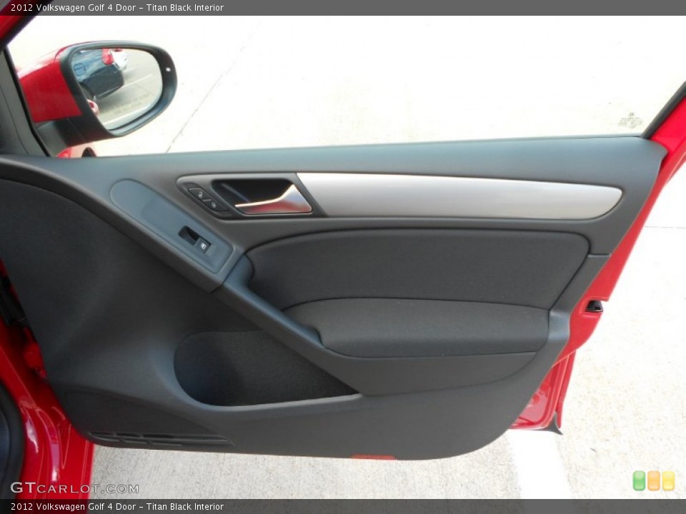 Titan Black Interior Door Panel for the 2012 Volkswagen Golf 4 Door #57836432