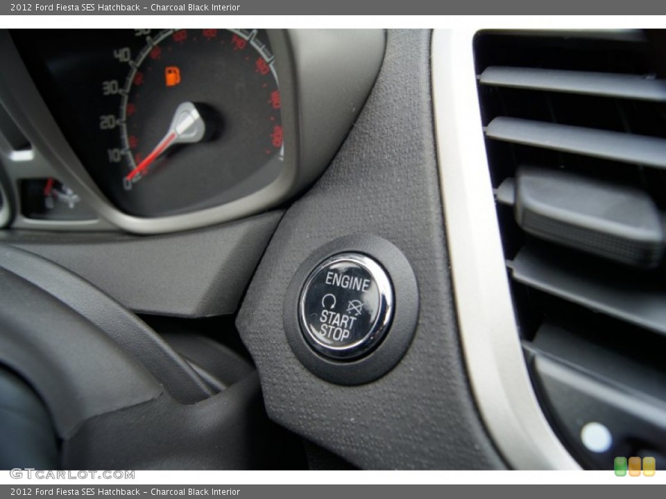 Charcoal Black Interior Controls for the 2012 Ford Fiesta SES Hatchback #57836705